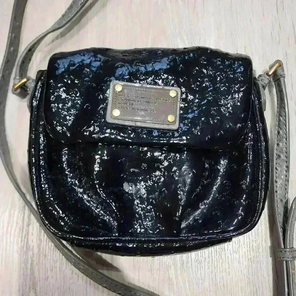 Marc By Marc Jacobs Womens Workwear Crossbody Purse Mini Classic Black Gray NWOT